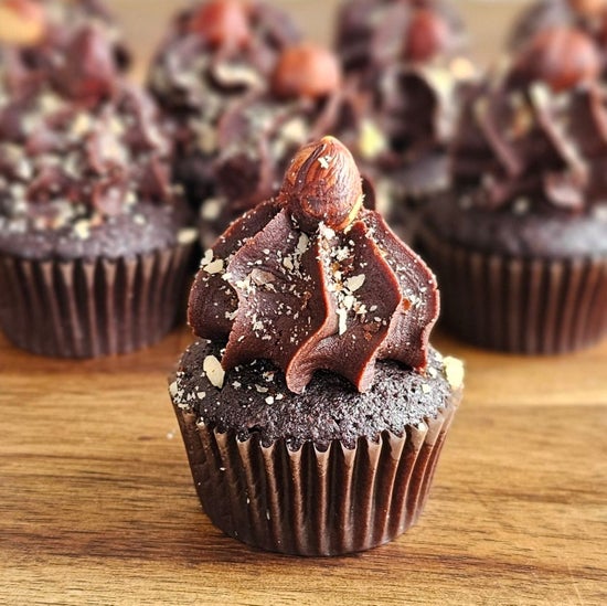 Chocolate Hazelnut Mini Cupcakes 12 Pack