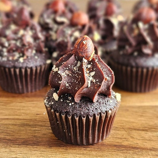 Chocolate Hazelnut Mini Cupcakes 12 Pack