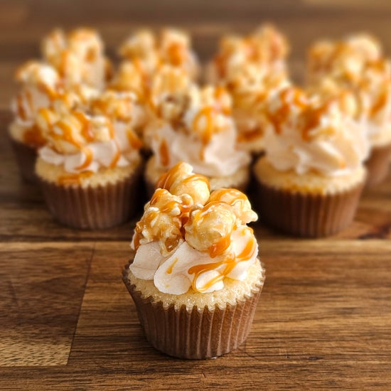 Salted Caramel Mini Cupcakes 12 Pack