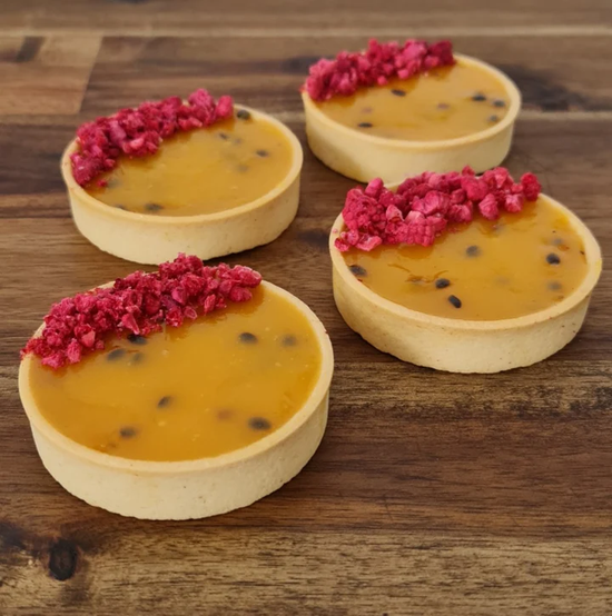 Passionfruit and Raspberry Tarts 6 Pack