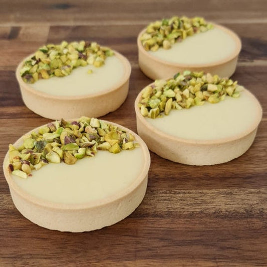 White Choc Pistachio Tarts 6 Pack