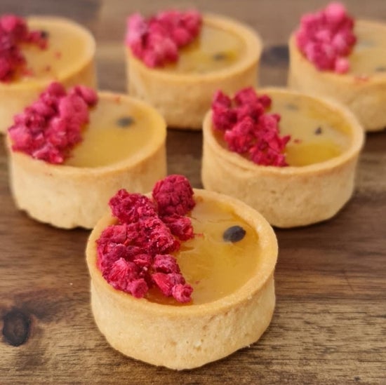 Passionfruit and Raspberry Tartlets 12 Pack